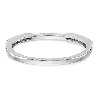 0.25ct. CZ Solid Real 14k White Gold Set of 2 Wedding Wedding Band Rings