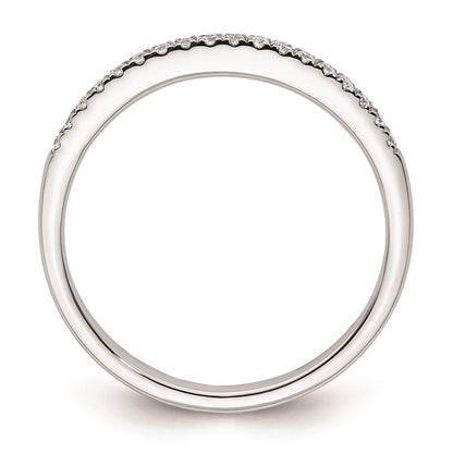 0.07ct. CZ Solid Real 14k White Gold Wedding Wedding Band Ring