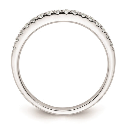 0.16ct. CZ Solid Real 14k White Gold Wedding Wedding Band Ring