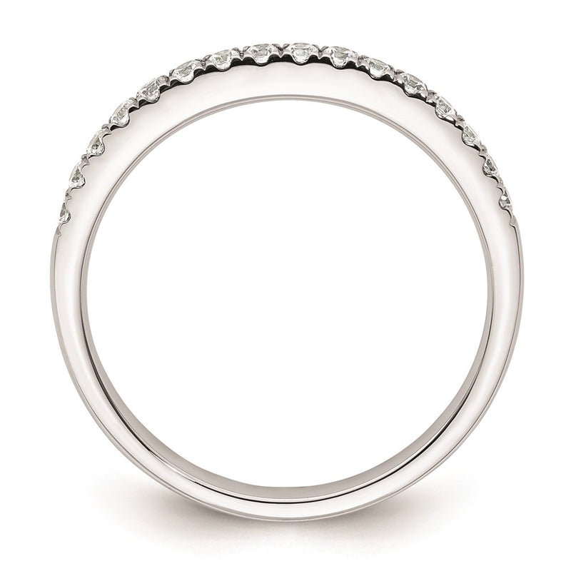 14k White Gold Real Diamond Wedding Band
