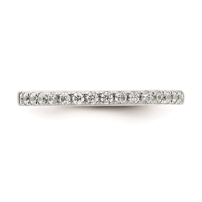 14k White Gold Real Diamond Wedding Band