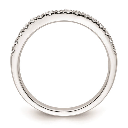14k White Gold Real Diamond Wedding Band