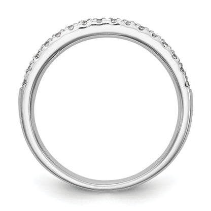 0.19ct. CZ Solid Real 14k White Gold Wedding Wedding Band Ring G-I