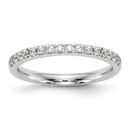 0.19ct. CZ Solid Real 14k White Gold Wedding Wedding Band Ring G-I