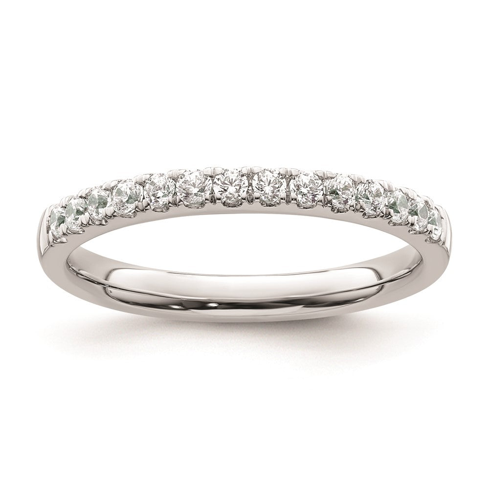 0.21ct. CZ Solid Real 14k White Gold Wedding Wedding Band Ring