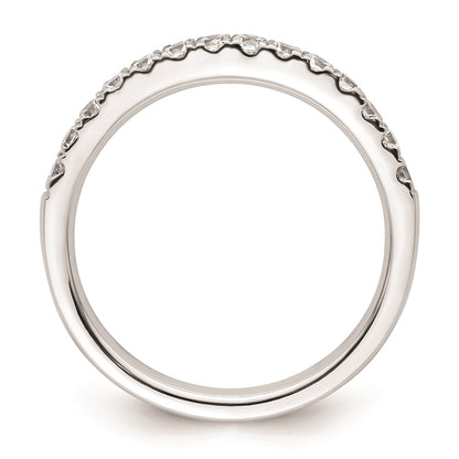 14k White Gold Real Diamond Wedding Band
