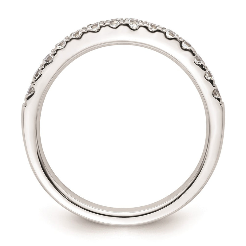 14k White Gold Real Diamond Wedding Band