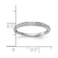0.08ct. CZ Solid Real 14k White Gold Wedding Wedding Band Ring