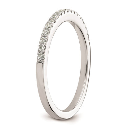 0.21ct. CZ Solid Real 14k White Gold Wedding Wedding Band Ring