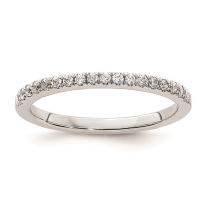 0.21ct. CZ Solid Real 14k White Gold Wedding Wedding Band Ring