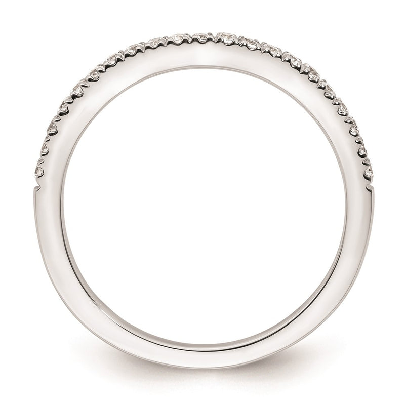14k White Gold Real Diamond Wedding Band