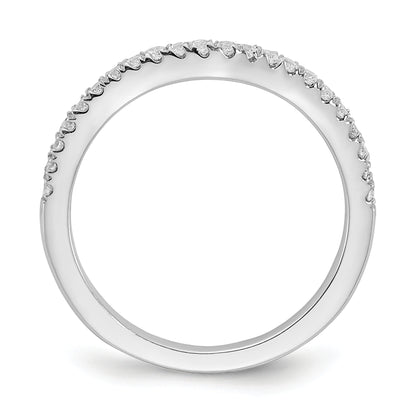 0.15ct. CZ Solid Real 14k White Gold Wed Wedding Band Ring