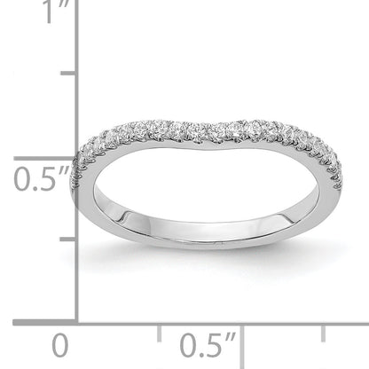 0.15ct. CZ Solid Real 14k White Gold Wed Wedding Band Ring
