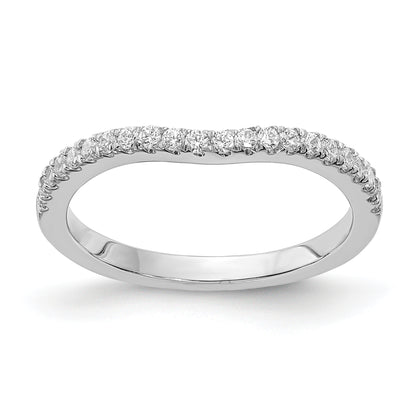 0.15ct. CZ Solid Real 14k White Gold Wed Wedding Band Ring