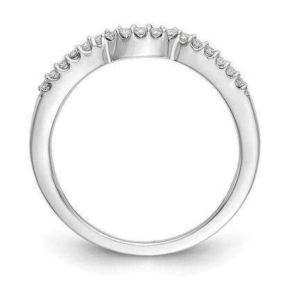 14k White Gold Real Diamond Wedding Band
