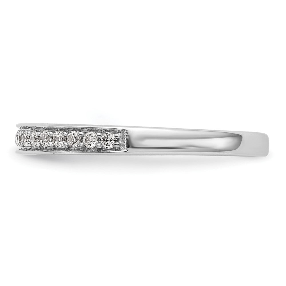 14k White Gold Real Diamond Wedding Band