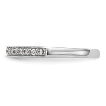 14k White Gold Real Diamond Wedding Band