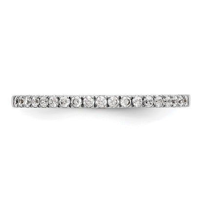 14k White Gold Real Diamond Wedding Band