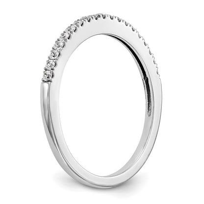 14k White Gold Real Diamond Wedding Band