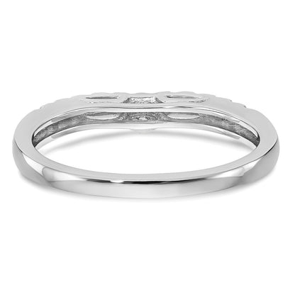 0.16ct. CZ Solid Real 14k White Gold Wedding Wedding Band Ring