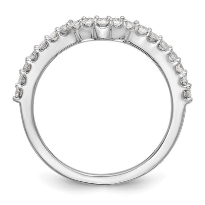 14k White Gold Real Diamond Wedding Band