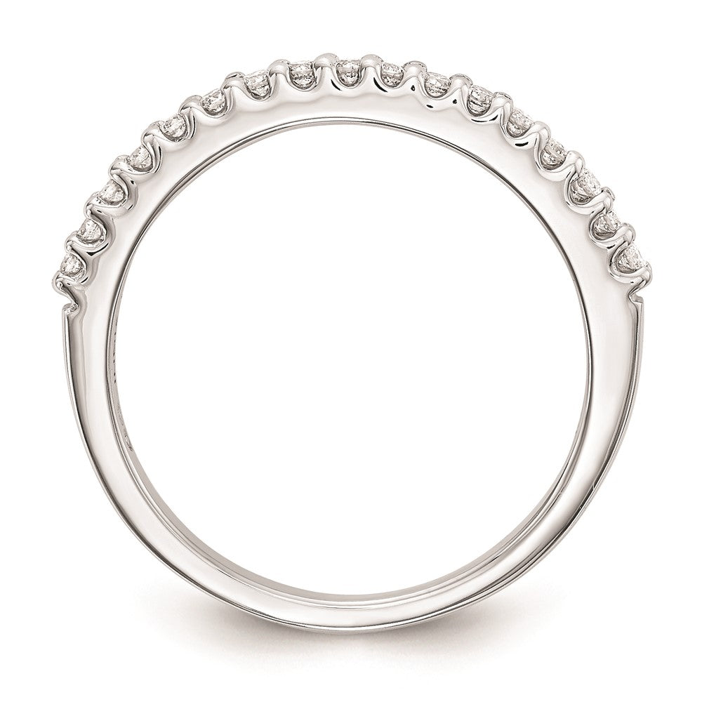 14k White Gold Real Diamond Wedding Band