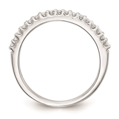 14k White Gold Real Diamond Wedding Band