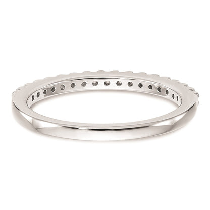 0.20ct. CZ Solid Real 14k White Gold Wedding Wedding Band Ring