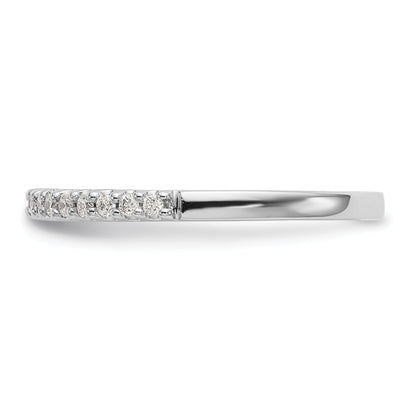 0.20ct. CZ Solid Real 14k White Gold Wedding Wedding Band Ring