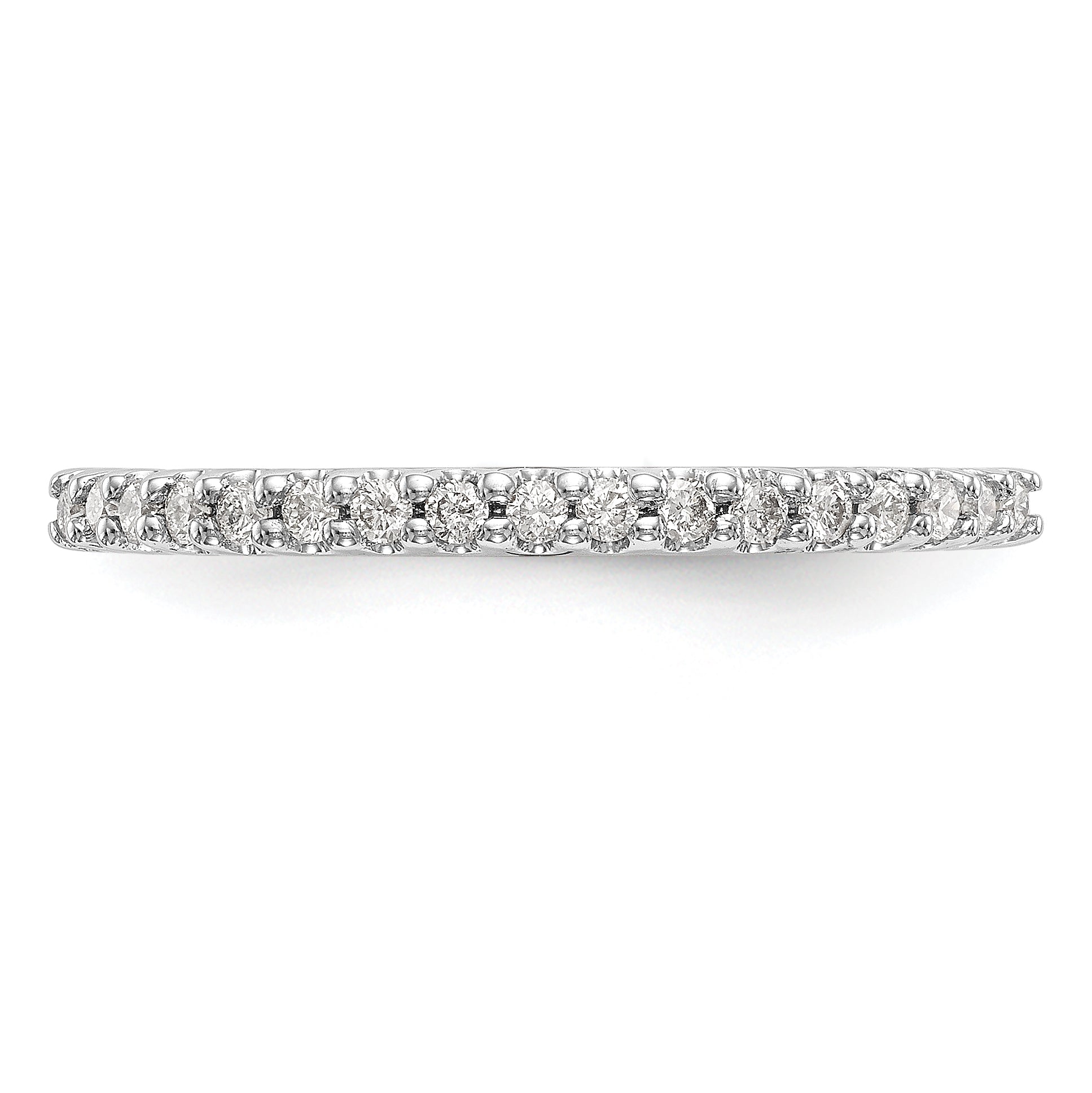 0.20ct. CZ Solid Real 14k White Gold Wedding Wedding Band Ring