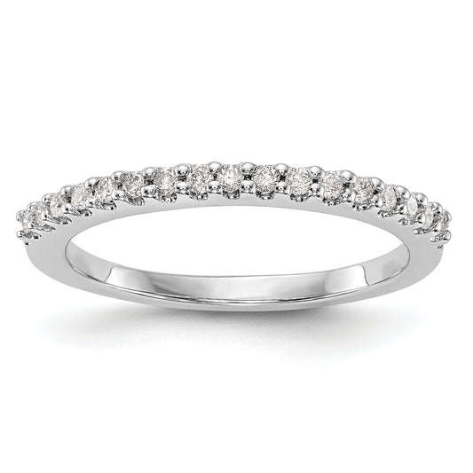 0.20ct. CZ Solid Real 14k White Gold Wedding Wedding Band Ring