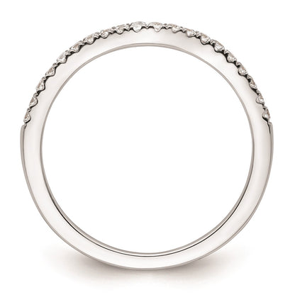 0.20ct. CZ Solid Real 14k White Gold Wedding Wedding Band Ring