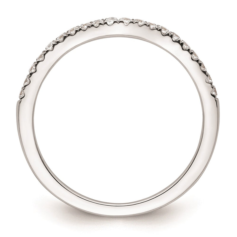 14k White Gold Real Diamond Wedding Band