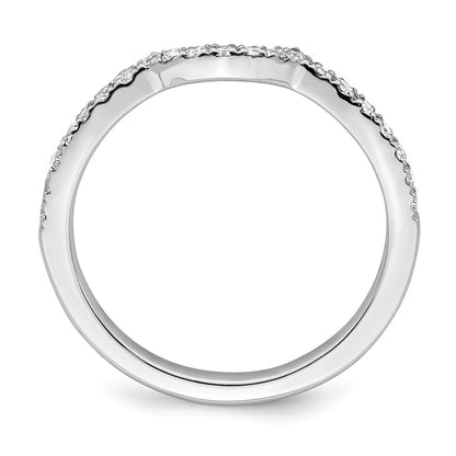 0.25ct. CZ Solid Real 14k White Gold Wedding Wedding Band Ring
