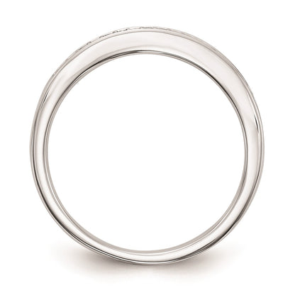 0.16ct. CZ Solid Real 14k White Gold Set of 2 Wedding Wedding Band Ring