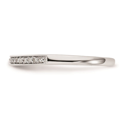0.16ct. CZ Solid Real 14k White Gold Set of 2 Wedding Wedding Band Ring