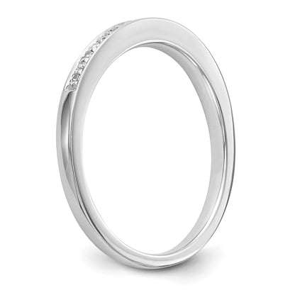 0.16ct. CZ Solid Real 14k White Gold Set of 2 Wedding Wedding Band Ring