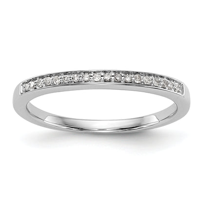 0.16ct. CZ Solid Real 14k White Gold Set of 2 Wedding Wedding Band Ring