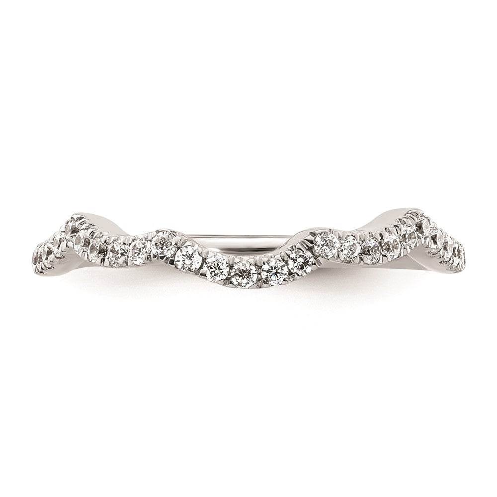 0.23ct. CZ Solid Real 14k White Gold Wedding Wedding Band Ring