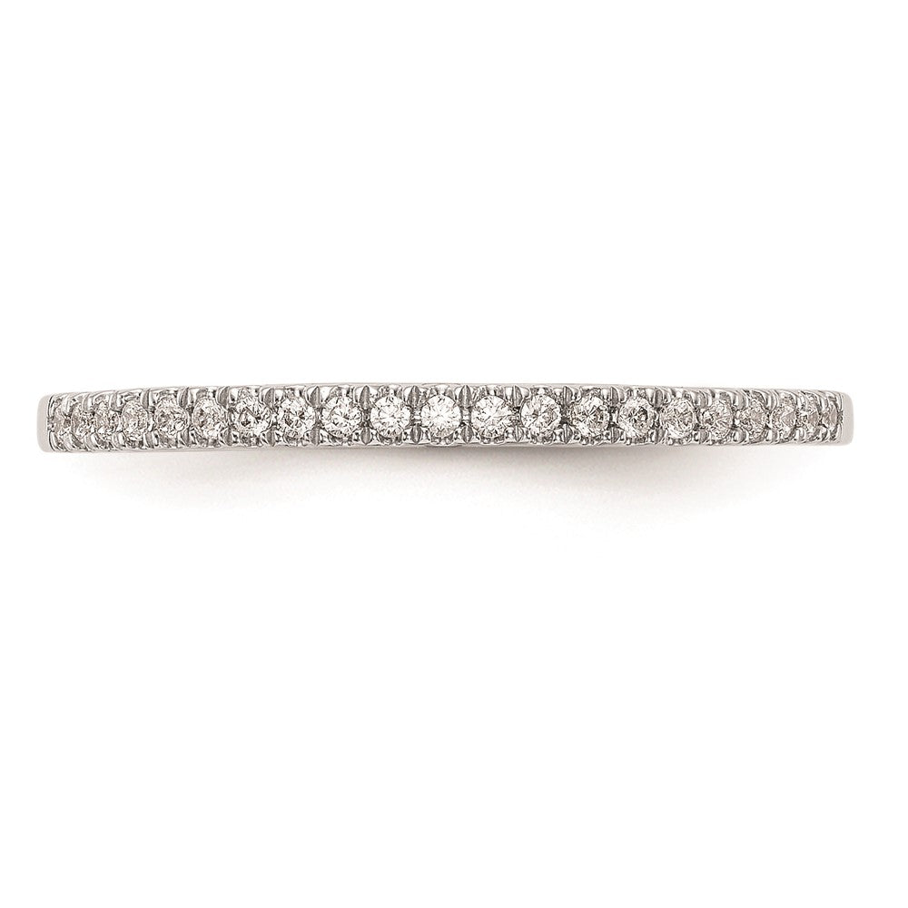 14K White Gold Real Diamond Wedding Band