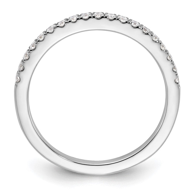 14K White Gold Real Diamond Wedding Band