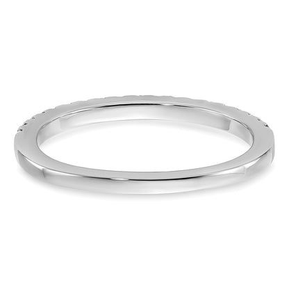 14K White Gold Real Diamond Wedding Band