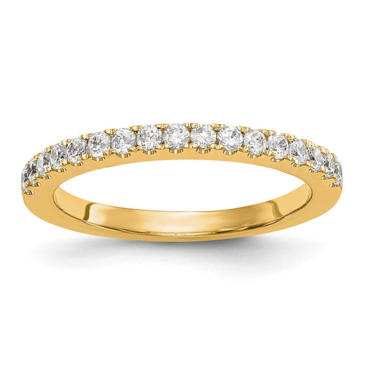 14K Yellow Gold Real Diamond Wedding Band