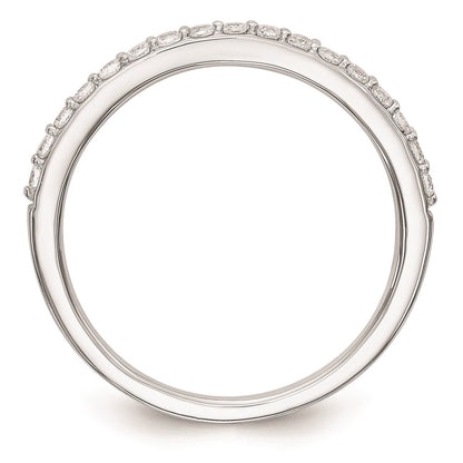 0.25ct. CZ Solid Real 14K White Gold Wedding Wedding Band Ring