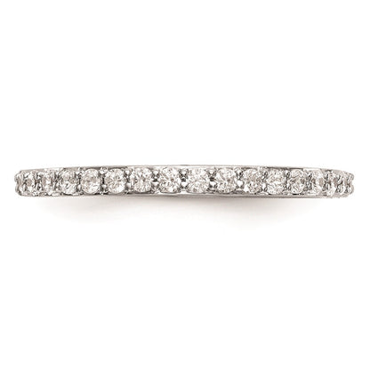 0.25ct. CZ Solid Real 14K White Gold Wedding Wedding Band Ring