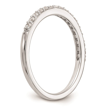 14K White Gold Real Diamond Wedding Band
