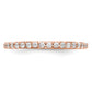 0.25ct. CZ Solid Real 14K Rose Gold Wedding Wedding Band Ring