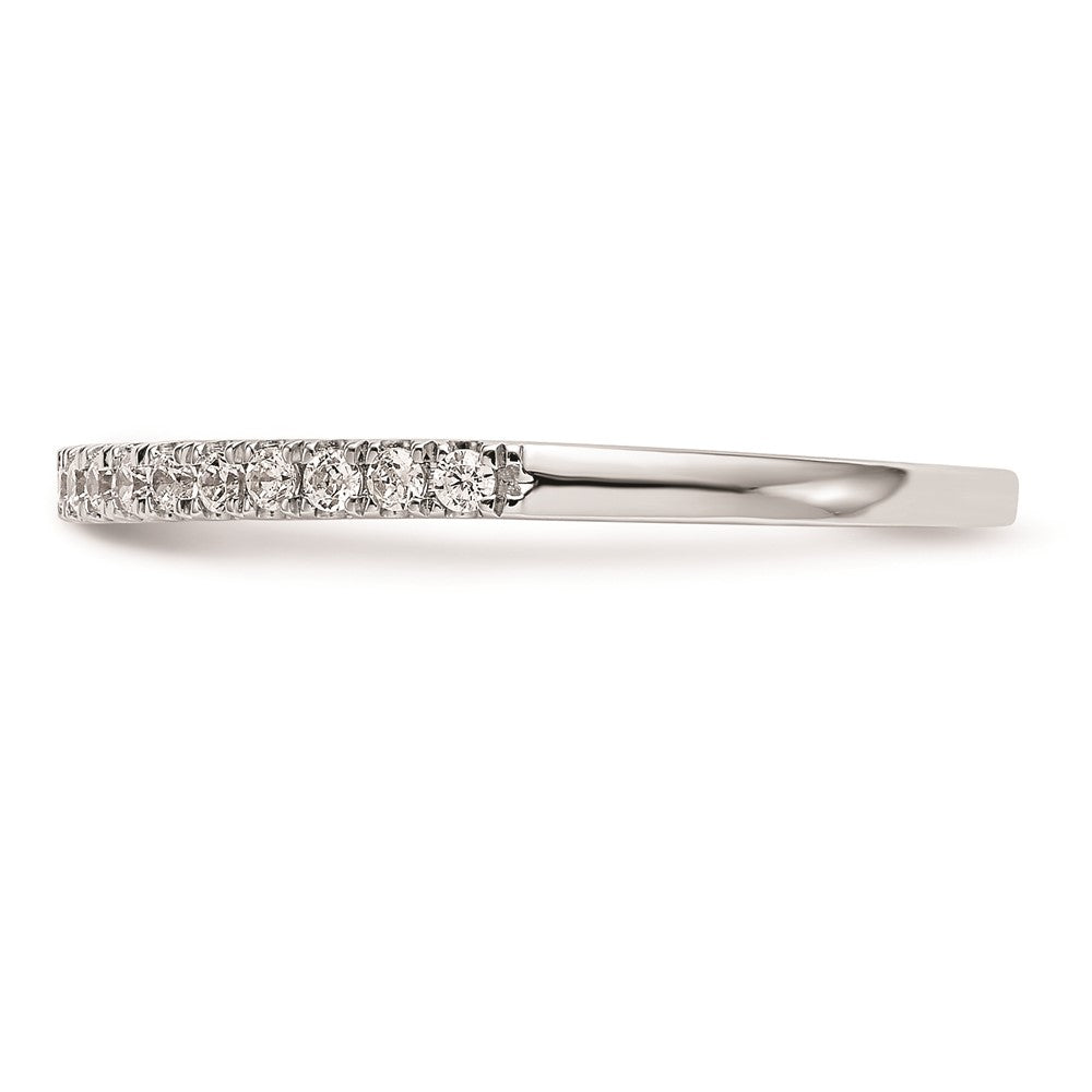 14K White Gold Real Diamond Wedding Band