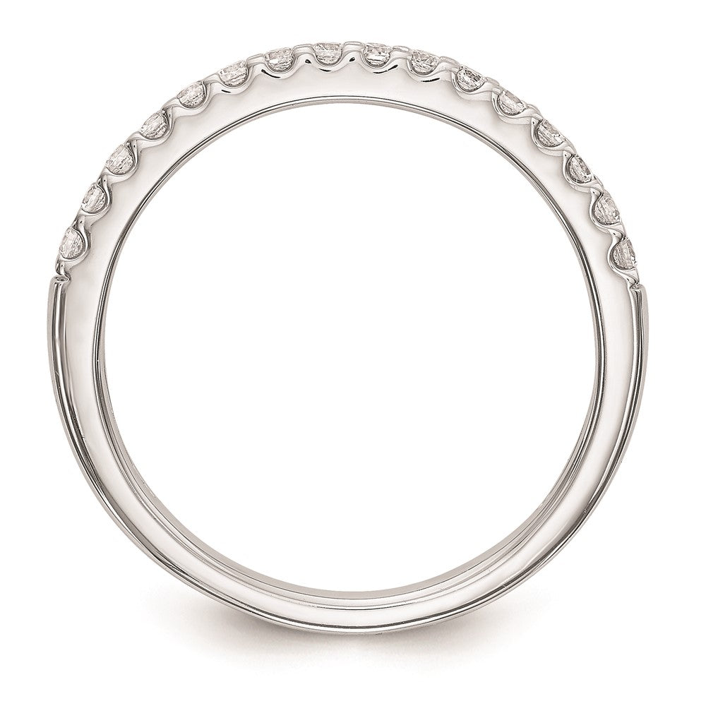 0.24ct. CZ Solid Real 14K White Gold Wedding Wedding Band Ring