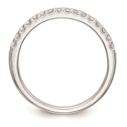 0.24ct. CZ Solid Real 14K White Gold Wedding Wedding Band Ring